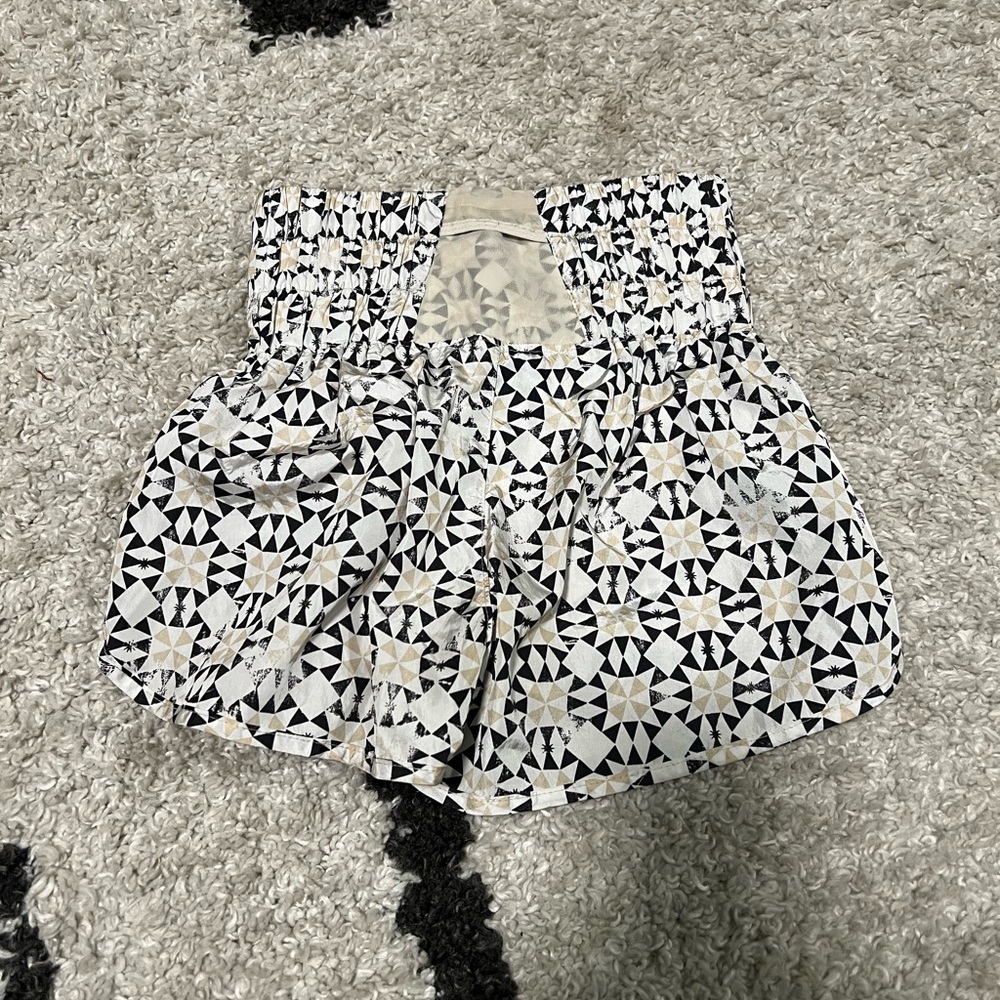 FP Movement by Free People Black and Cream High Waist Shorts